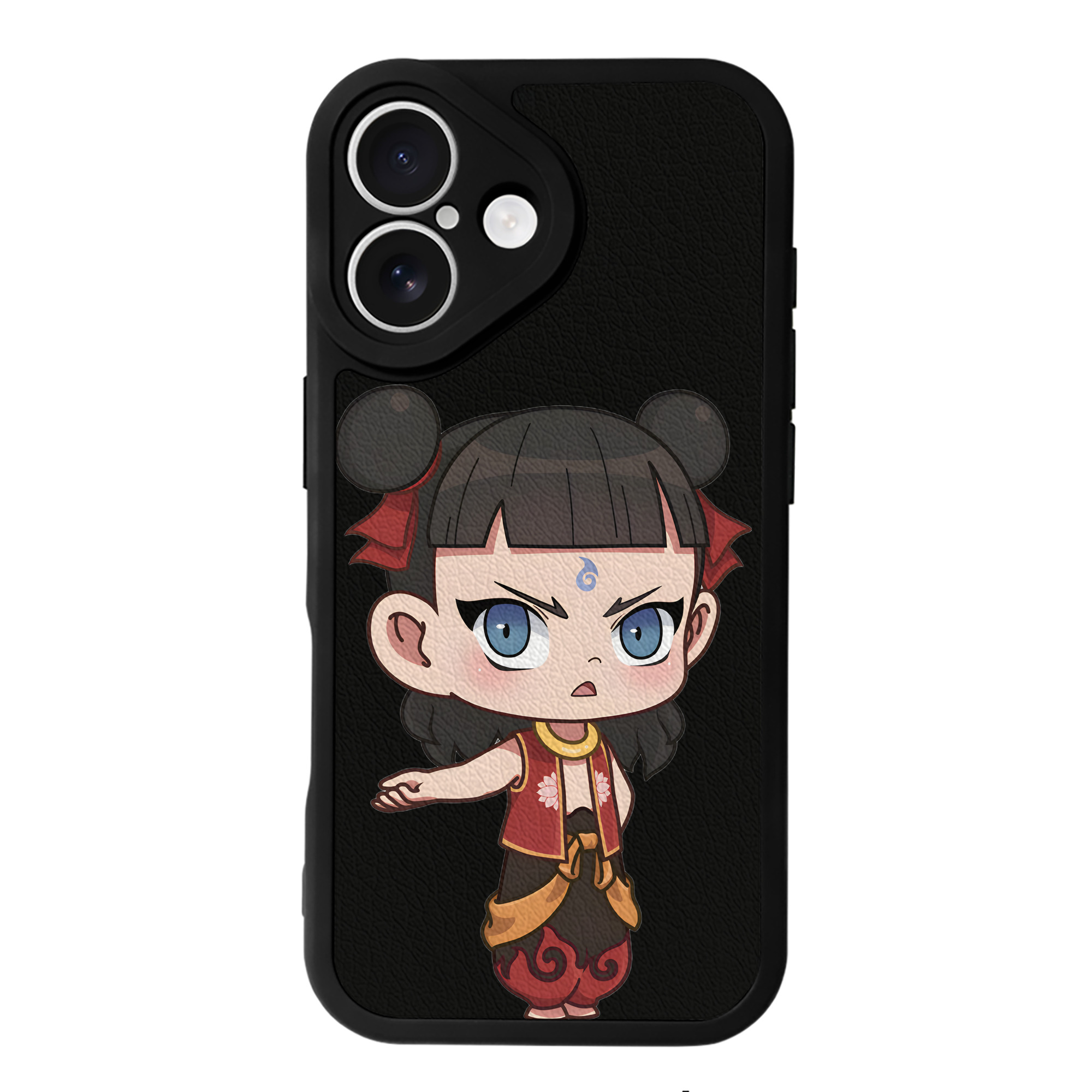 （画像用） Ne Zha 2 ナタ 魔童の大暴れ 【iPhone 16シリーズ対応】シリコンスマホケース（レザー調） 材質：シリコン